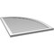 Ekena Millwork Quarter Round Top Right Surface Mount PVC Gable Vent w/ 2"W x 1-1/2"P Brickmould Frame, 32"W x 42"H GVPQR32X4202SN - alternate 3